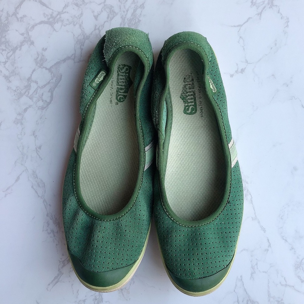 Simple Eco Friendly Green Ballet Flat Shoe